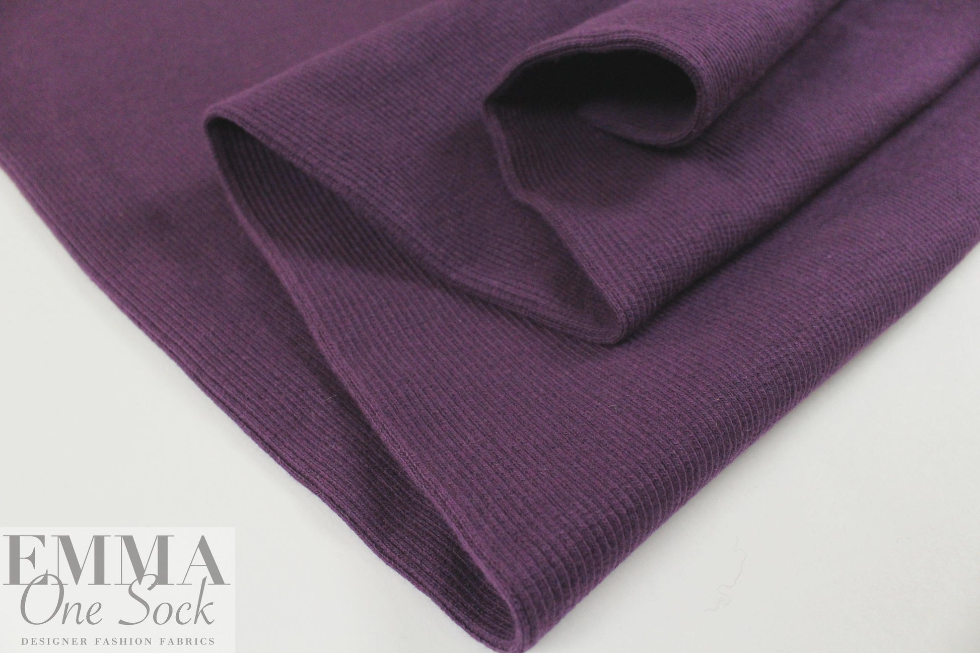 Marna R0 plum cotton sweater ribbing