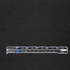 organic cotton rib knit - black .75 yds