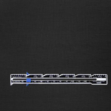 organic cotton rib knit - black .75 yds