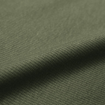 organic cotton rib knit - dusky green