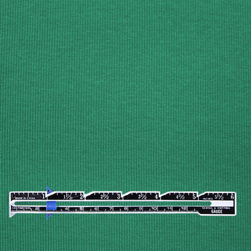 organic cotton rib knit - alpine green 1.5 yd