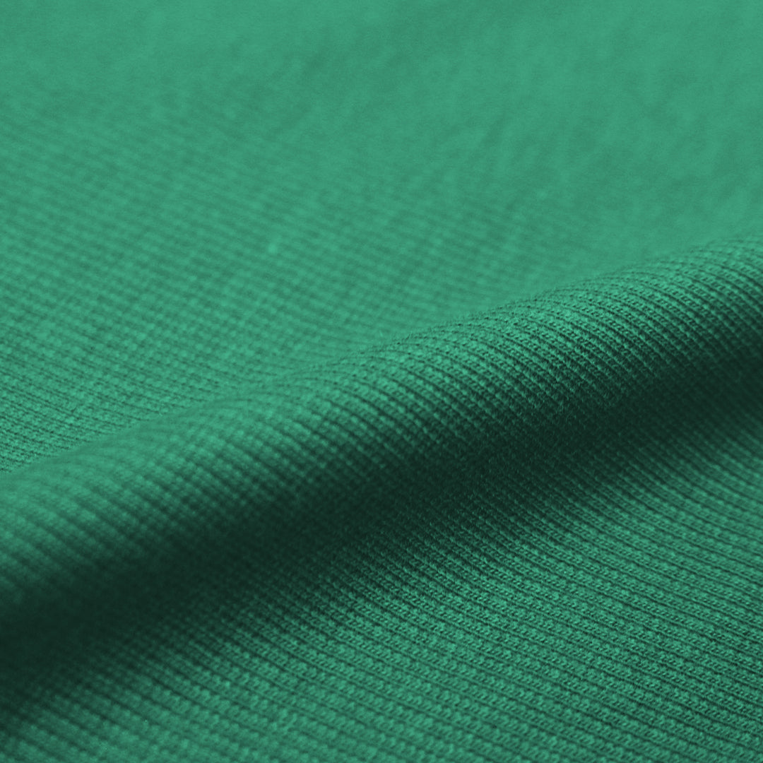 organic cotton rib knit - alpine green 1.5 yd