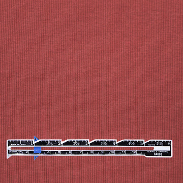organic cotton rib knit - sienna .5 yds