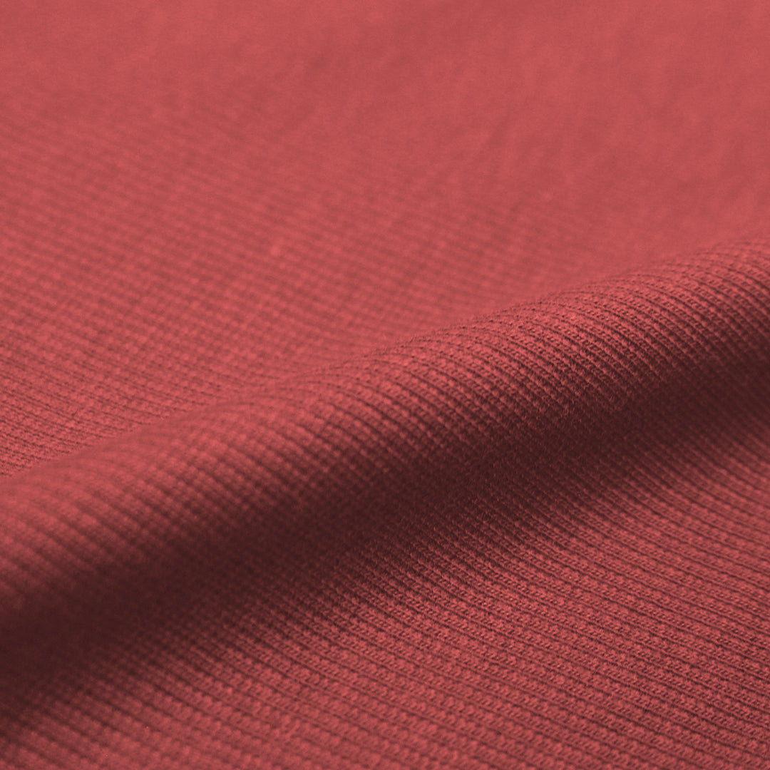 organic cotton rib knit - sienna .5 yds