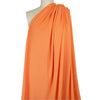 organic cotton rib knit - kumquat .66 yds