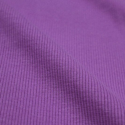 organic cotton rib knit - crocus