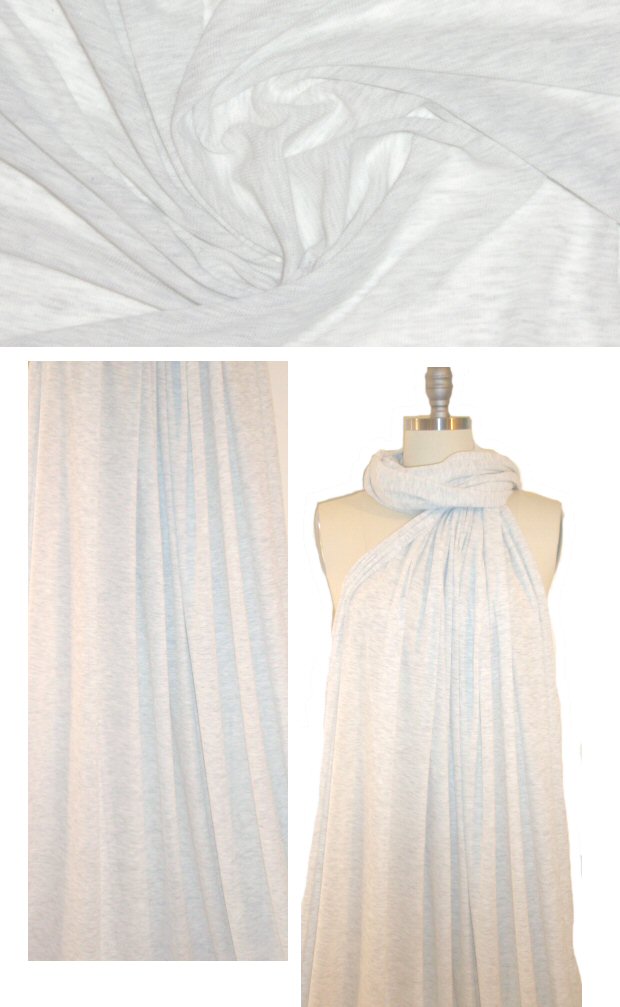 Burning T0rch featherweight rib knit - light gray heather