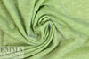 CA designer yarn dyed 1x1 rib stripe knit - neon lime/gray .75 yds