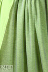 CA designer yarn dyed 1x1 rib stripe knit - neon lime/gray