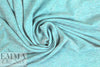 CA designer yarn dyed 1x1 rib stripe knit - turquoise/gray