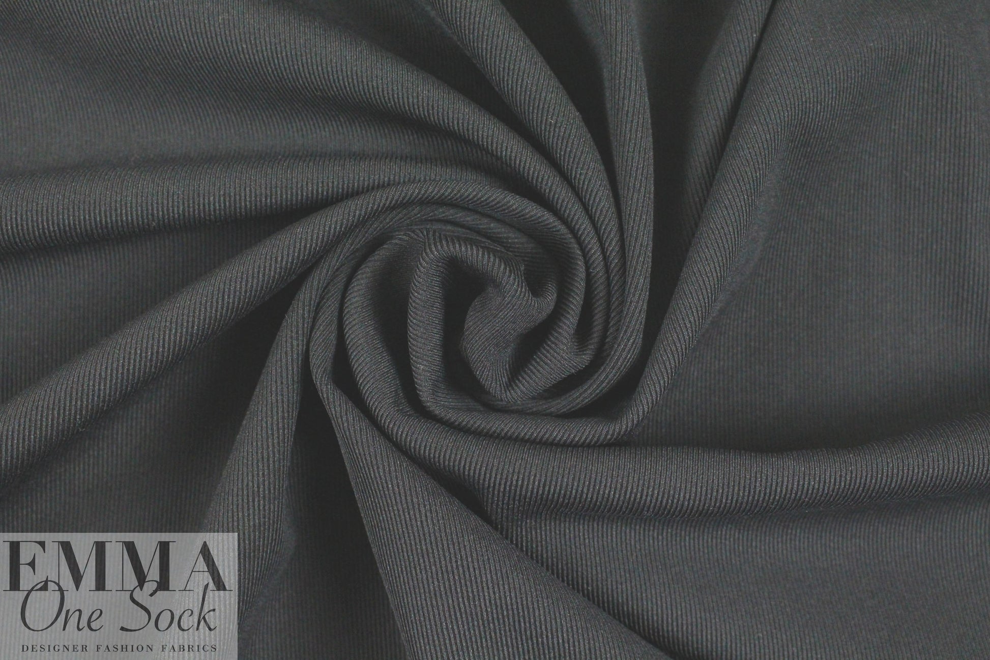famous designer modal interlock rib knit - midnight 1.875 yd