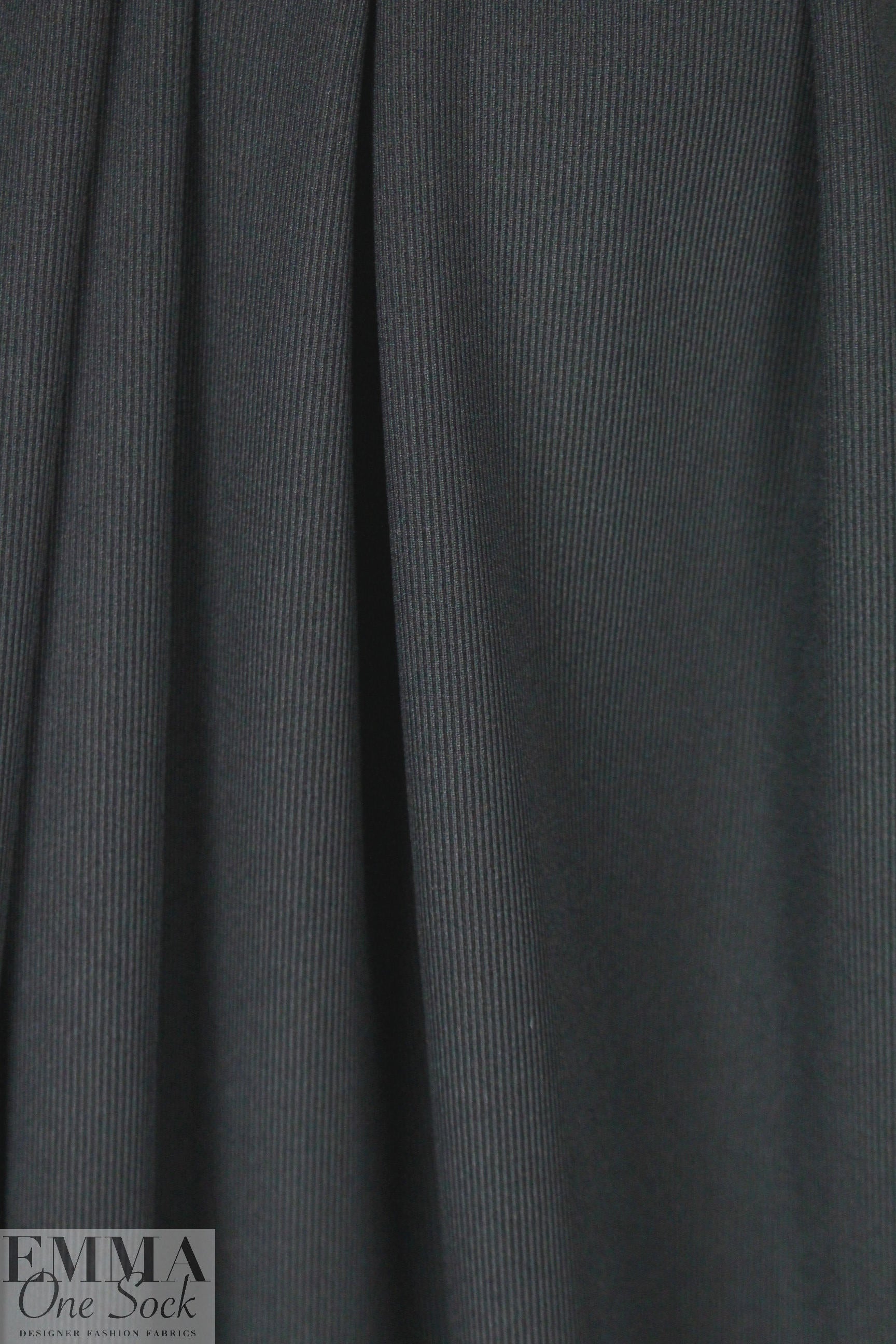 famous designer modal interlock rib knit - midnight 1 yard