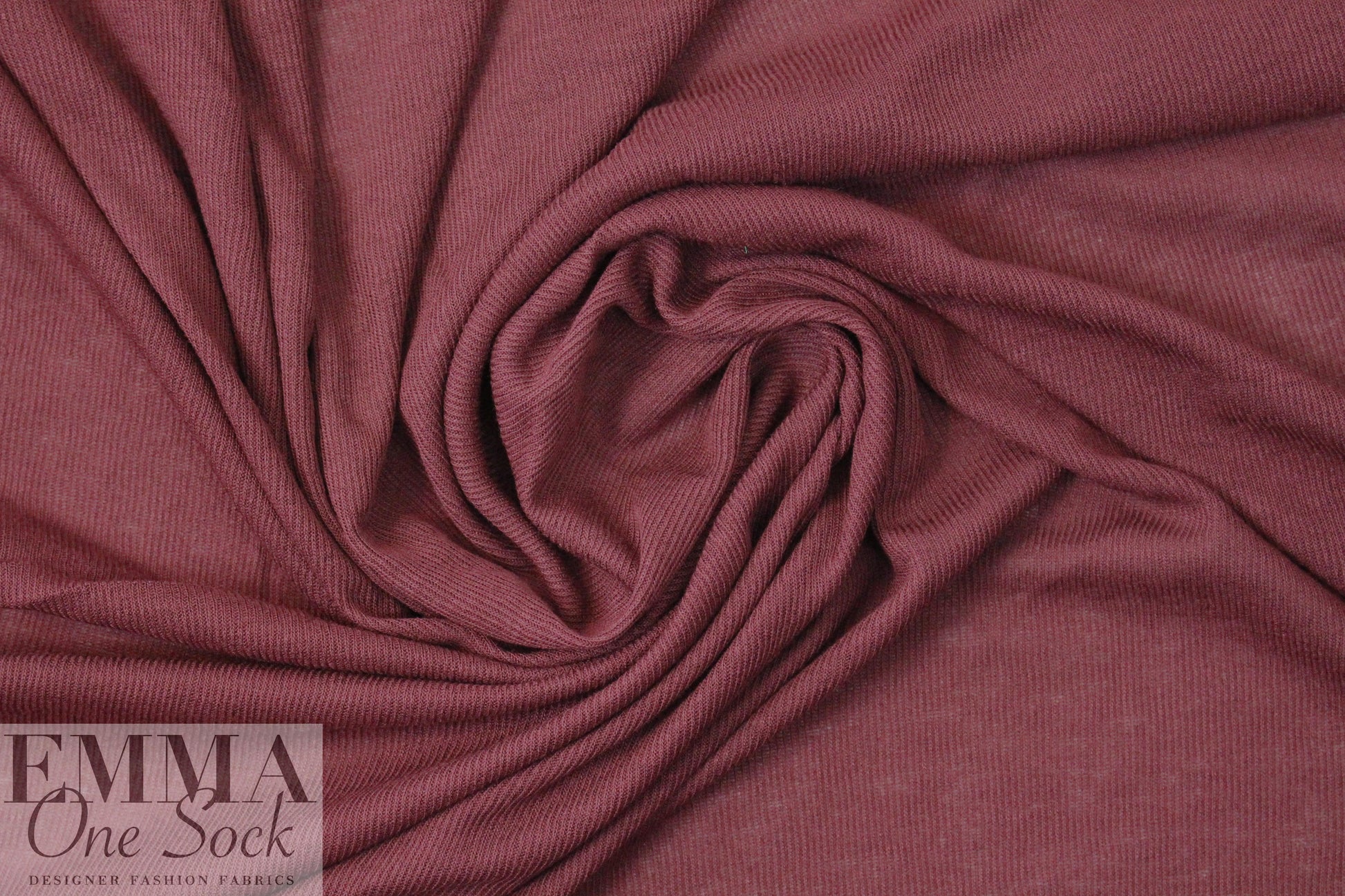 Rag & B0ne featherweight rib knit - burgundy 1.75 yd