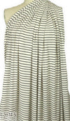 CA designer 6x2 rib stripe cotton knit - black/natural