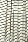 CA designer 6x2 rib stripe cotton knit - black/natural 1.75 yd