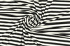 variable 3x2 rib stripe rayon/span knit - black/white 2 yd