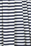 variable 3x2 rib stripe rayon/span knit - navy/white 1.5 yd