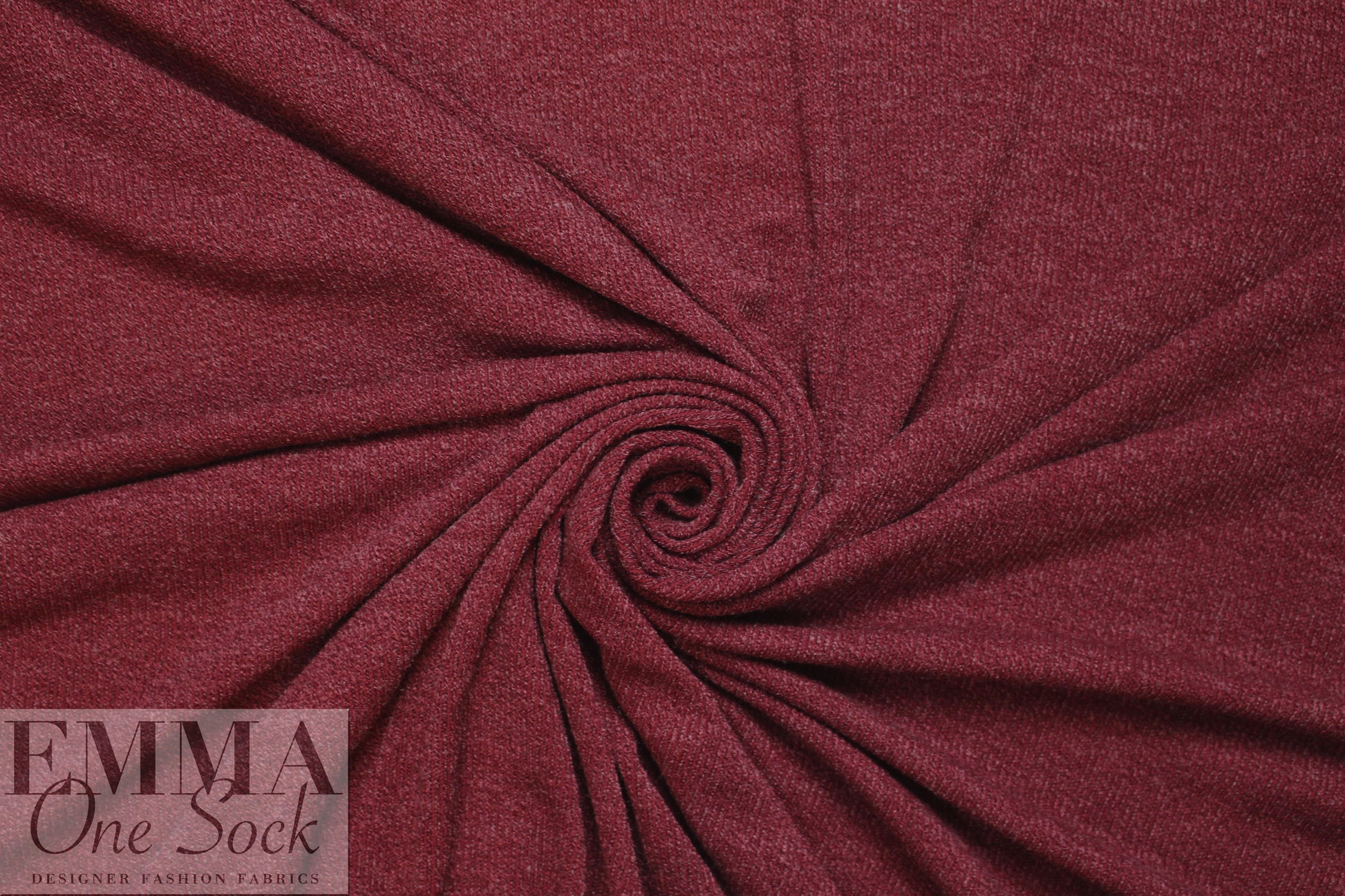 tweedy ribbed sweater knit - bordeaux .875 yds