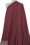 tweedy ribbed sweater knit - bordeaux .875 yds