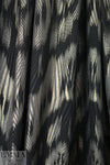 'Rio' black/gold metallic textured over-printed knit  1.625 yds