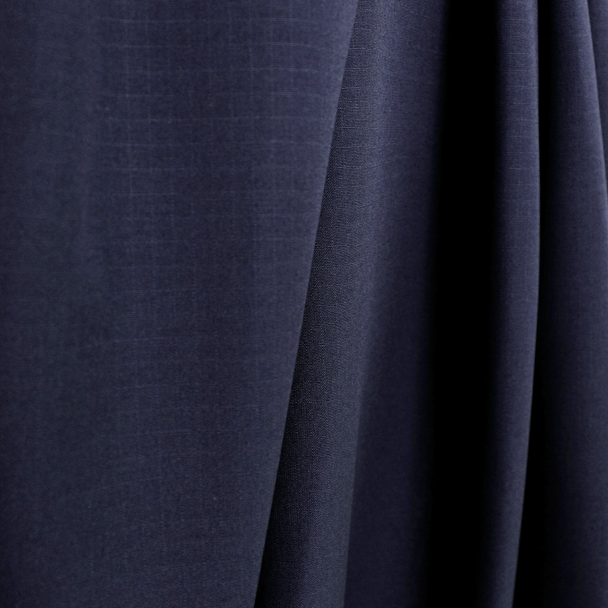 Italian mid-weight water resistant ripstop - navy blue