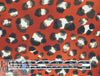 paprika leopard dot poly crepe woven 1.625 yd