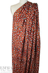 paprika leopard dot poly crepe woven 1.625 yd