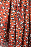paprika leopard dot poly crepe woven 1.625 yd