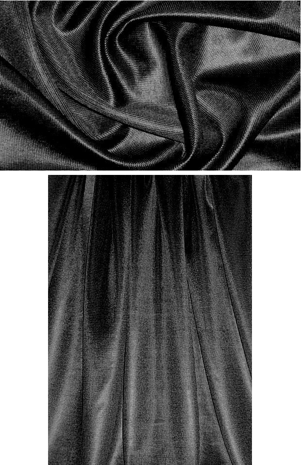 R. Rucci couture quality viscose knit - black 1.125 yds