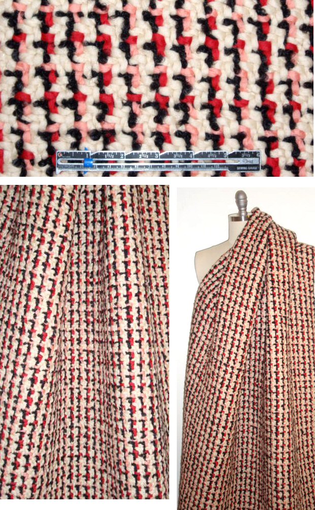 Ra1ph Rucci all wool chunky basketweave coating 2 yds