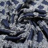 'ruffled lattice' all-cotton dimensional novelty denim, Oeko-Tex cert.