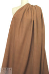 famous designer rustic weave toasty brown suiting 1.875 yd