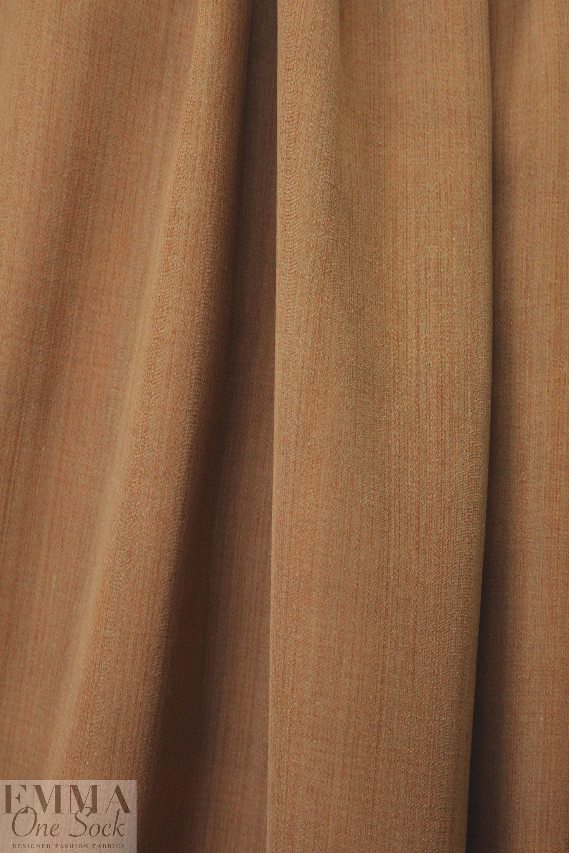 famous designer rustic weave toasty brown suiting 1.875 yd