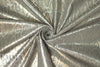 recycled rayon/linen python metallic stretch woven