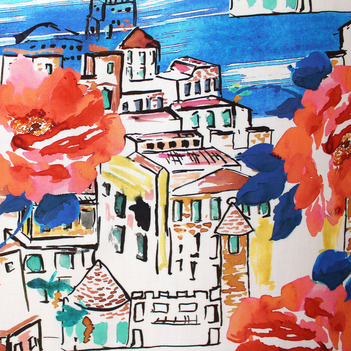 viscose satin, dressweight woven 'cinque terre'
