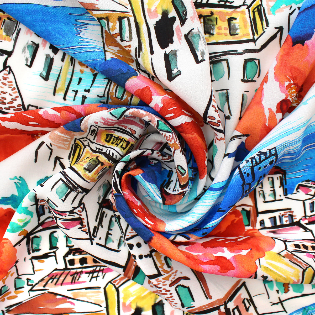 viscose satin, dressweight woven 'cinque terre'