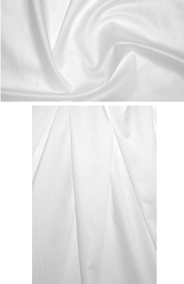 Japanese cotton satin batiste - white