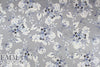 Ji11 Stuart 'flowery blues' silk satin face chiffon