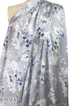 Ji11 Stuart 'flowery blues' silk satin face chiffon