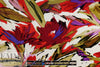 abstracted flowers viscose satin twill woven 1.5 yds