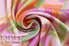 Italian 'sun sails' graphic satin viscose woven 2 yd
