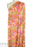 Italian 'sun sails' graphic satin viscose woven 2 yd