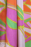 Italian 'sun sails' graphic satin viscose woven 1.625 yd
