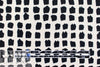 Italian 'painted dots' graphic satin viscose woven 1.25 yds