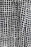 Italian 'painted dots' graphic satin viscose woven 1.25 yds