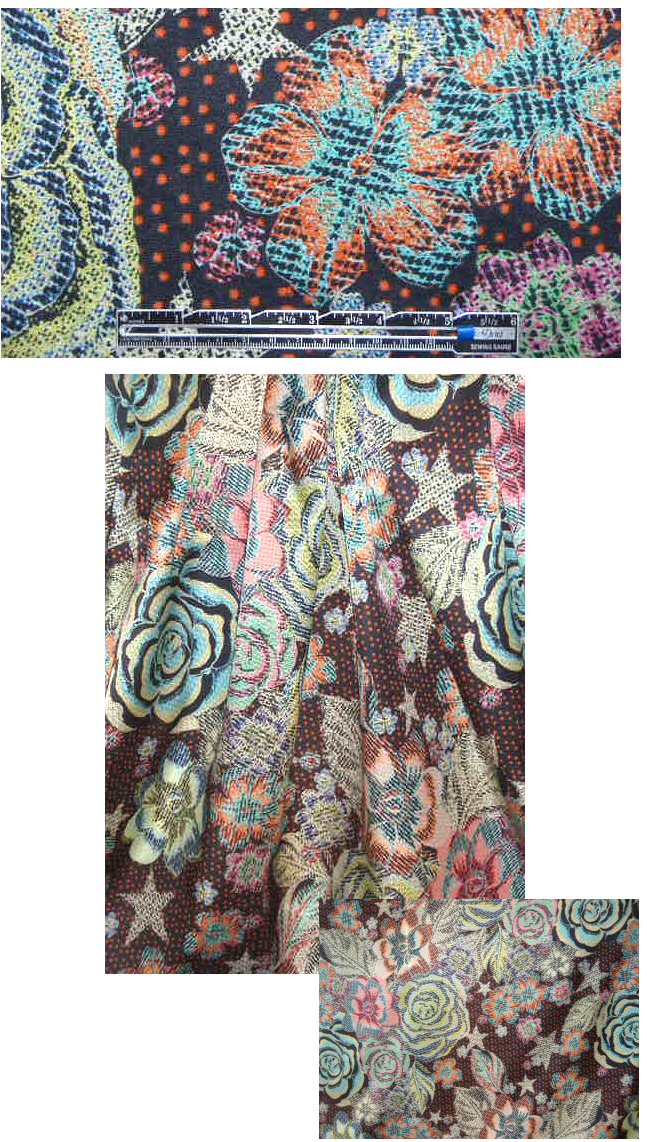 French pointallistic cotton/silk satin-face voile .875 yds