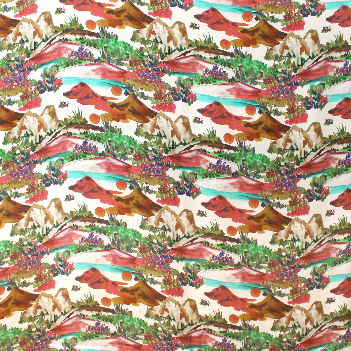 viscose satin, dressweight woven 'scenic route'