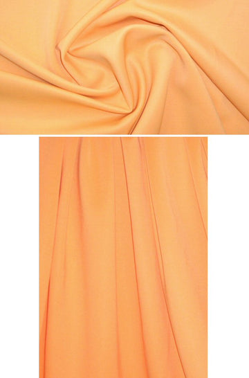 Mi11y neon orange sorbet 'scuba' knit 1.25 yd