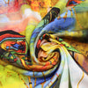 'marina' digitally printed scuba knit 1.75 yd