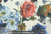 painterly peonies floral scuba knit 1.875 yds